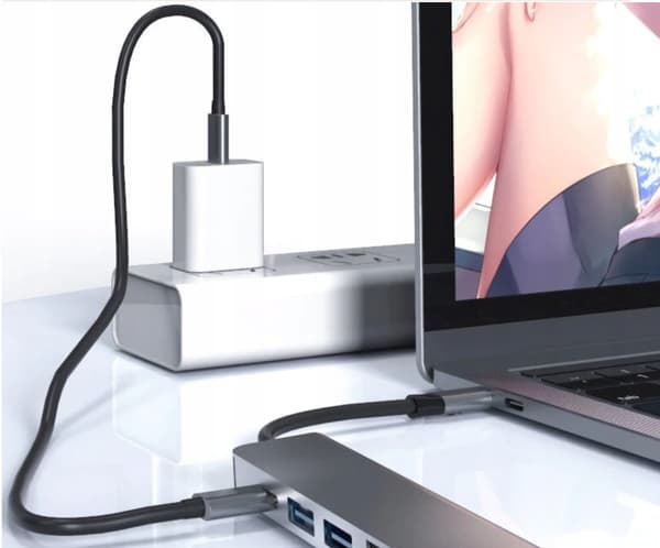 6in1-sovitin USB-C HDMI 4K SD Macbook Pro / Air