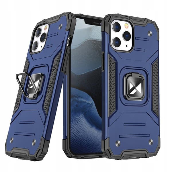 Wozinsky Ring Armor Hybrid Cover + Magnetisk Holder iPhone 13 Mini Blå