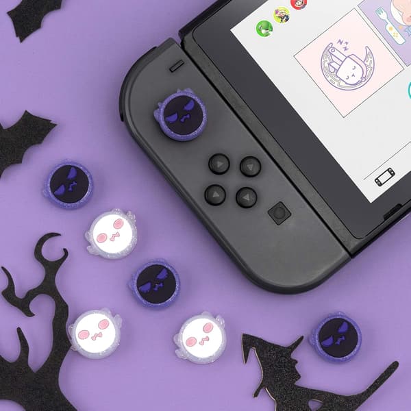 NINTENDO SWITCH LITE OLED-KNAPPGUMMIER SILIKON SPIRIT GUIDE x4