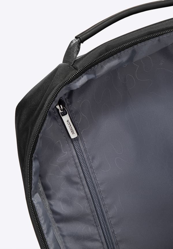 Wittchen Herre 15.6" Laptop Rygsæk, Lige, Til Fly, Sort, Sort Polyester