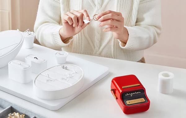 Niimbot B21S -tarratulostin, punainen, 1200 mAh, Bluetooth