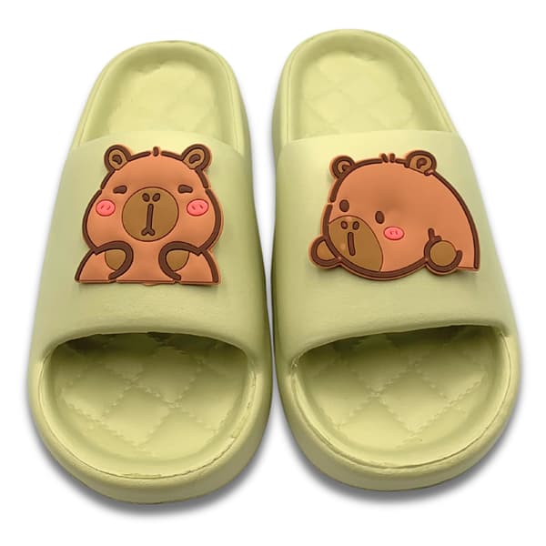 Capybara dam- och herrflipflops för pool, strand, bad, storlek 38-39