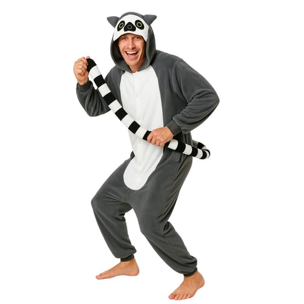 Kigurumi-pyjamas Lemur Storlek: 145 - 155 cm