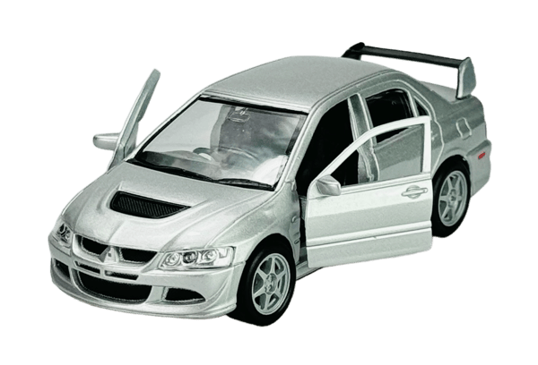 WELLY MITSUBISHI LANCER EVOLUTION VIII SØLV 1:34 42338