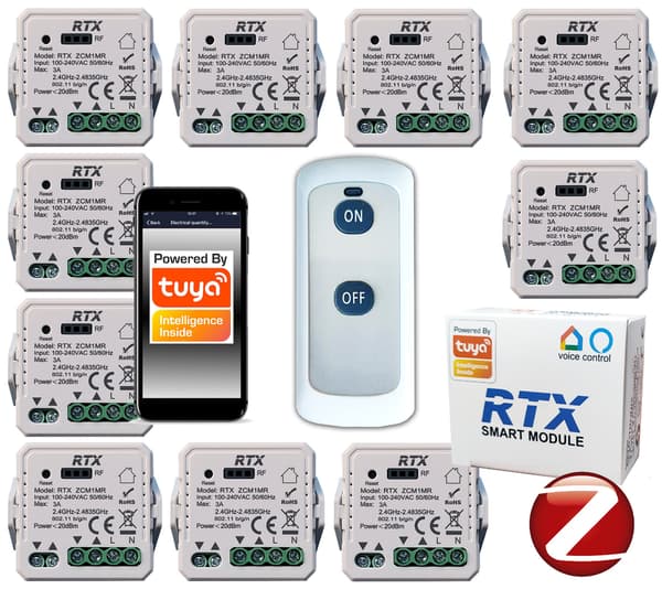 10x TUYA Rulljalusikontroller Zigbee Fjärrkontroll RFRCM GRATIS