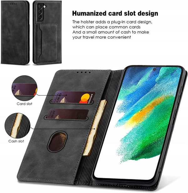 QHOHQ cover til Samsung Galaxy S21 FE sort