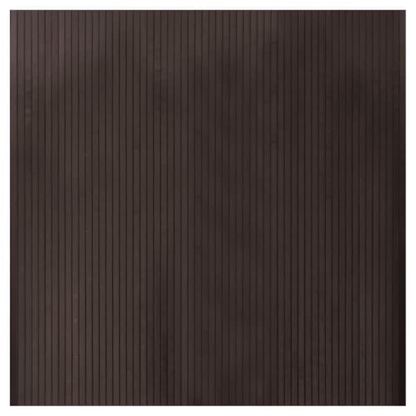 vidaXL Suorakulmainen matto, tummanruskea, 100x100 cm, bambu