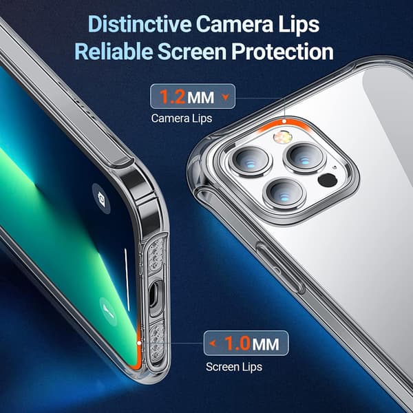 TRANSPARENT SKAL TILL IPHONE 13 PRO MAX 2XGLAS