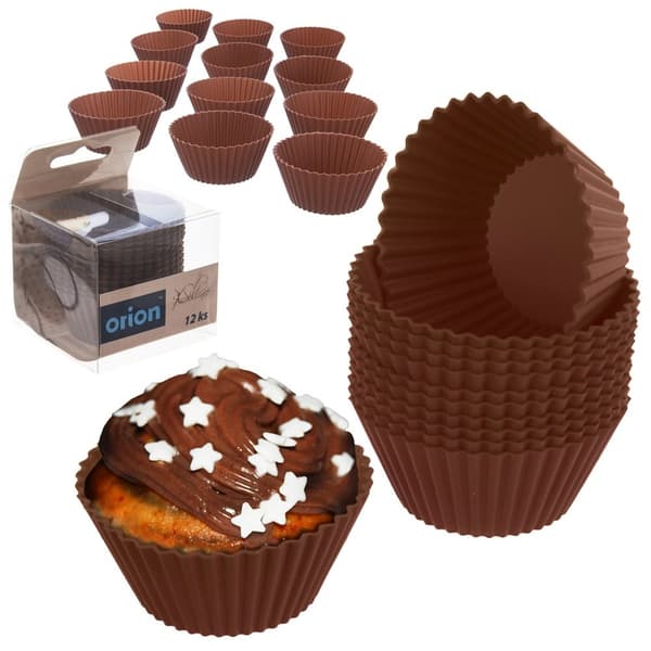 Silikone muffinsforme orange SILLINIE 12 stk.