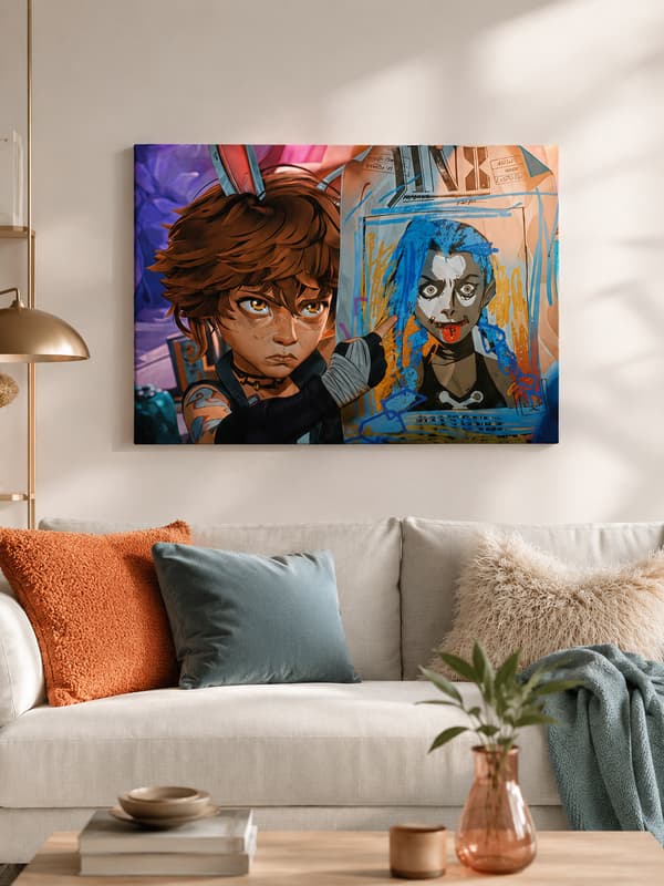 Maleri efter tal med ramme Billeder til maleri Arcane Isha 50x40 cm