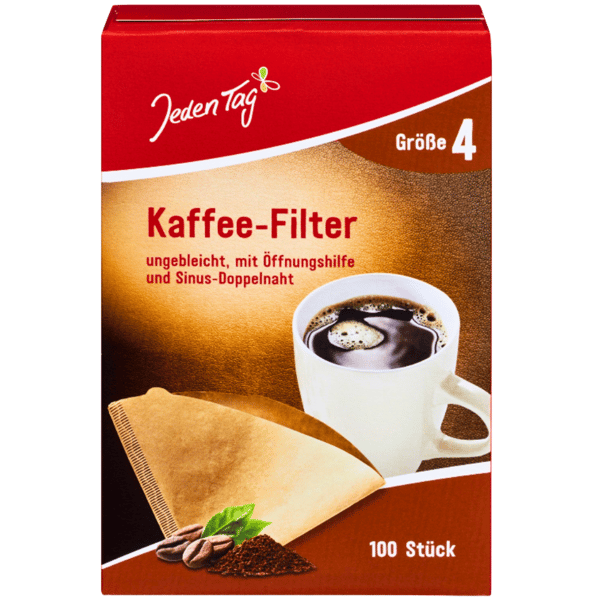 Jeden Tag kaffefiltrer storlek 4 100 st