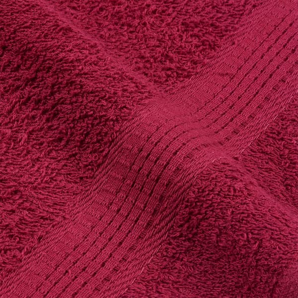 vidaXL Handdukar, 4 st, Bordeaux 30x30 cm, 100% bomull
