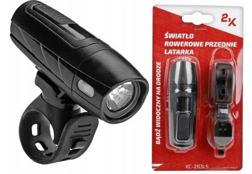 LED cykellygte på styret, genopladelig, USB 1300mAh, sensor