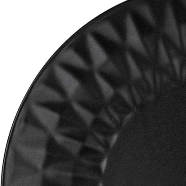 Sort keramisk desserttallerken SOHO 20 cm