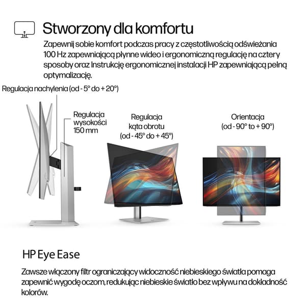 HP LED-skärm 24” S7 Pro 724pu (8Y2F7AA) 100Hz