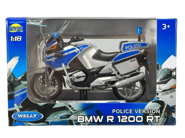 WELLY BMW R 1200 RT POLIZEI SILVER 1:18 12811