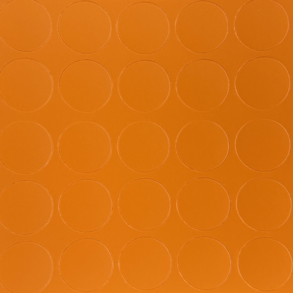 Självhäftande propp diameter 14 orange (ark 25 st)