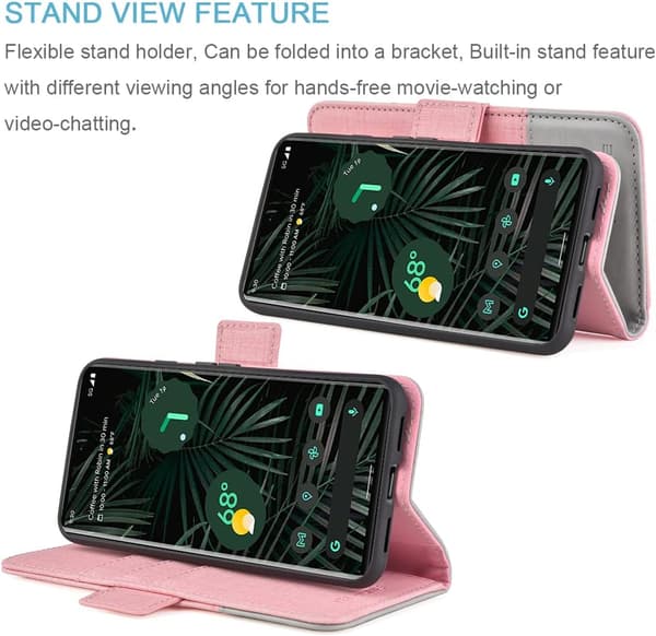 GOOGLE PIXEL 6 PRO 5G LUKKET ETUI GRÅ PINK