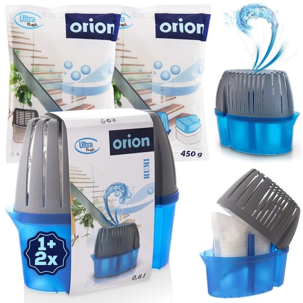 Ultra Fresh fuktabsorberare med efterfyllning 450 g 3-pack