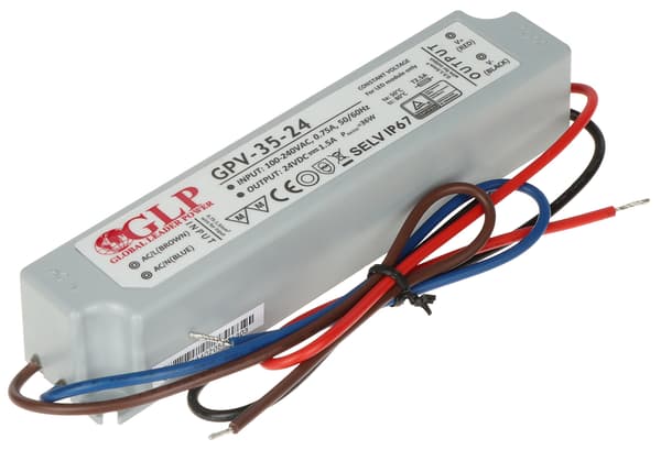 Skiftestrømforsyning 24V/1,5A/GPV