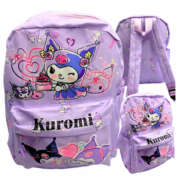 Kuromi Børne Skoletaske Solid Rummelig