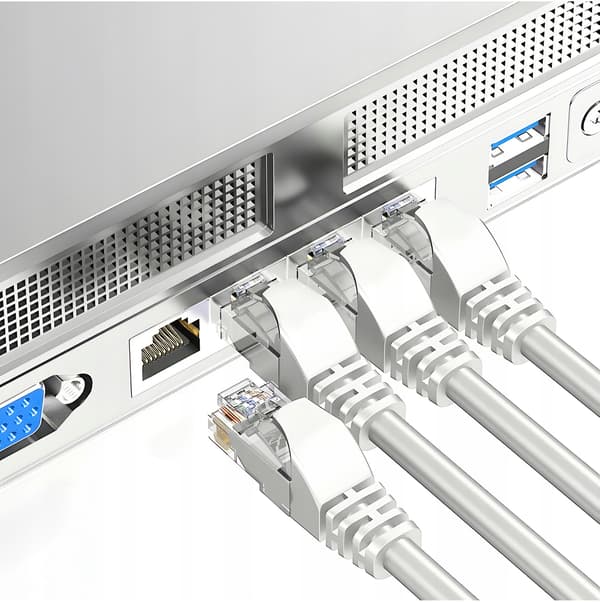 Kabel ETHERNETKABEL Patchkabel U/UTP 5e INTERNET RJ45 / RJ45 20 m vit