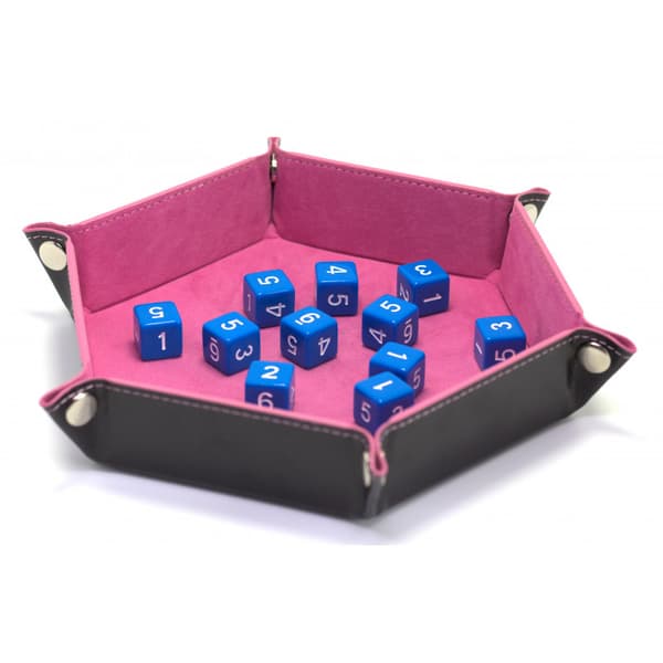 1,6 cm RPG blå sekssidede D6 terninger