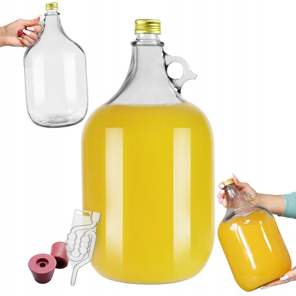 DAMA 5L MED LÅG, VINBALLON, PROP, RØR