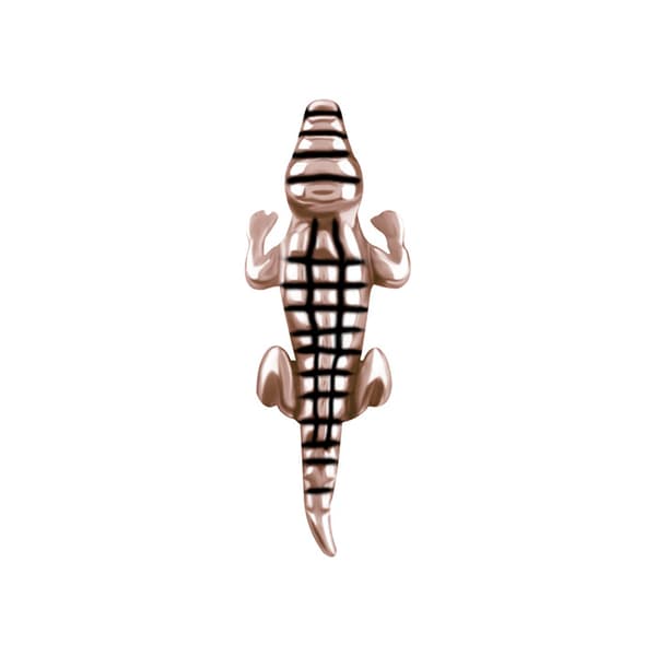PI-032 tryckknappslåda krokodil roséguld