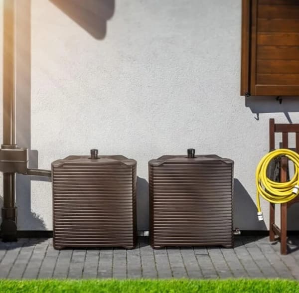 Modulaarinen ruskea sadevesisäiliö 125L