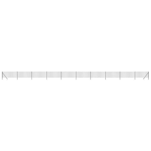 vidaXL Trådnätsstängsel, Antracit, 1x25 m