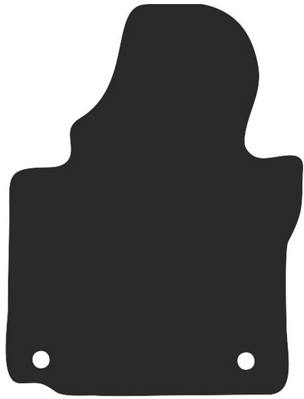polyamid gummierad förarmatta för Volkswagen Caddy 2K 2FL minivan 2013-