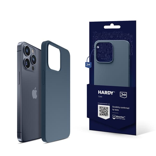 Apple iPhone 15 Pro Max - 3mk Hardy Silikone MagCase Kongeblå