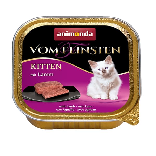Animonda Vom Feinsten lammvåtfoder för kattungar 32x100g
