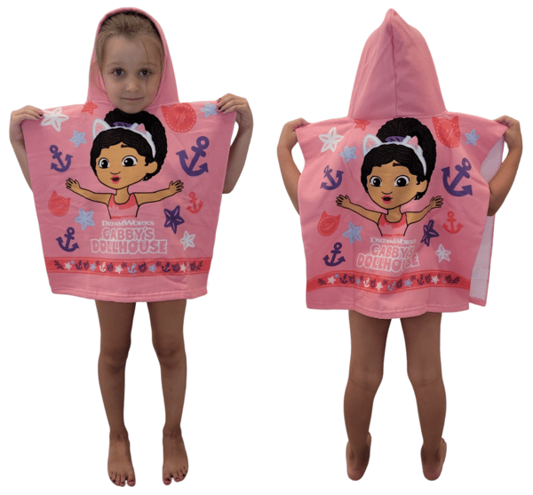 GABI'S KATTEHUS HÅNDKLÆDE PONCHO BØRNEBEKÆRPRETT