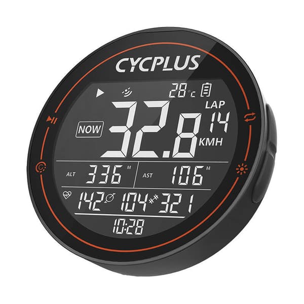 Cycplus M2 cykelcomputer - kompatibel med: Strava, Trainingpeaks osv.