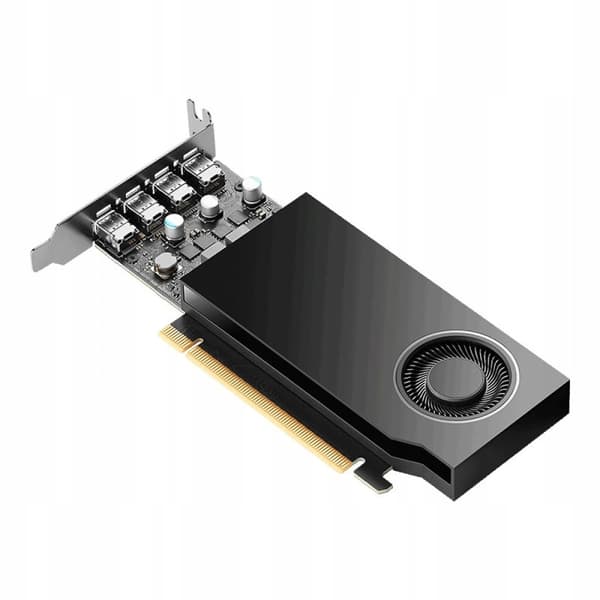 PNY NVIDIA RTX A400 4GB Grafikkort, Svart, PCIe 4.0
