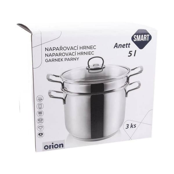 Ståldampgryde ANETT 5 liter 3 dele