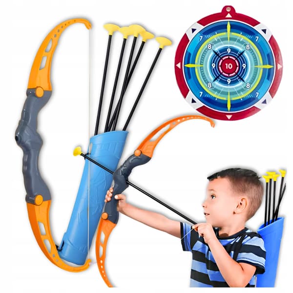 Barnbåge 8 pilar koger Målpilar Båge 52 cm Bågskytteset