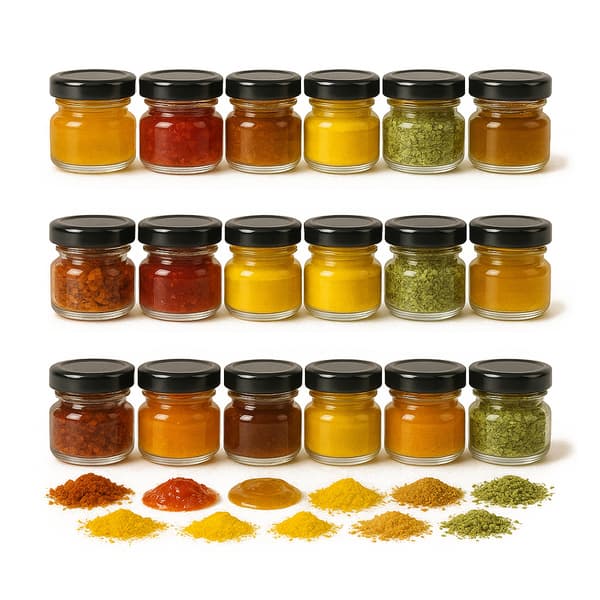 100x burk 30ml med lock honung sylt kryddor örter present sylt bröllop
