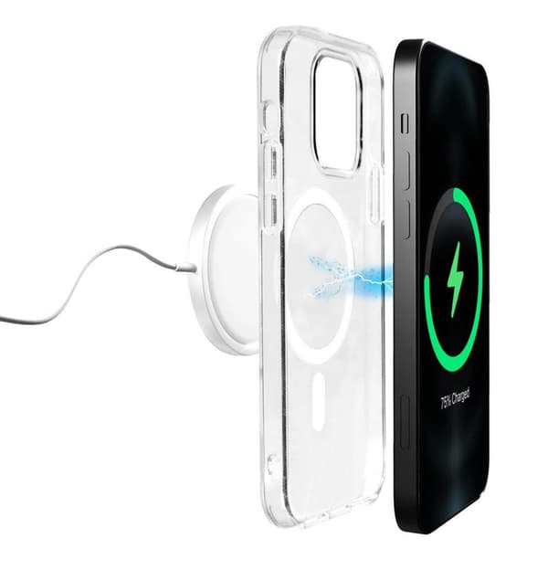 Puro Lite Mag MagSafe Silikone Etui til iPhone 14 / 13 - Gennemsigtig
