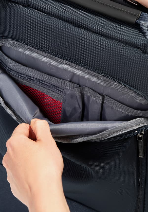 Wittchen Herr 15.6" Laptopväska, Rak, för flyg, Marinblå, Marinblå Polyester