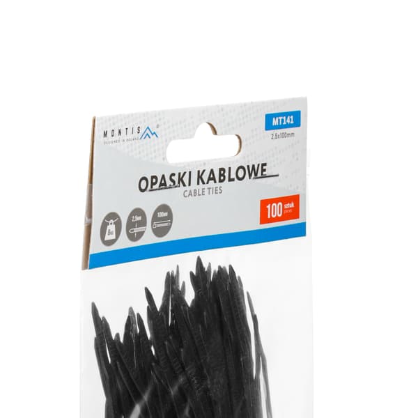 100x kabelbindere sorte 4,8 x 500 mm op til 22 kg