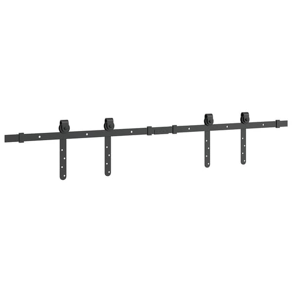vidaXL skydedørssystem til møbler, 122 cm, kulstofstål