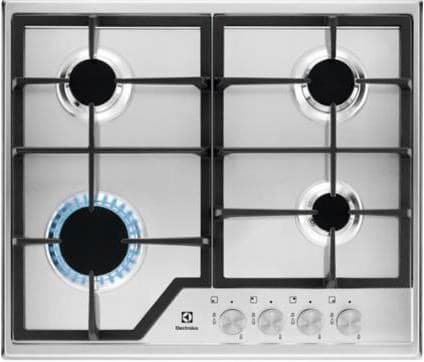 Electrolux EGS 6426SX gaskomfur, 4 brændere, stål