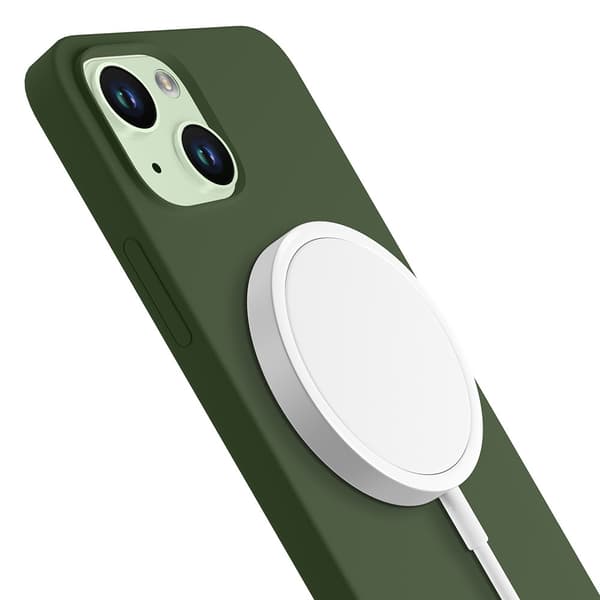 Apple iPhone 15 Plus - 3mk Hardy Silikone MagCase Alpine Green