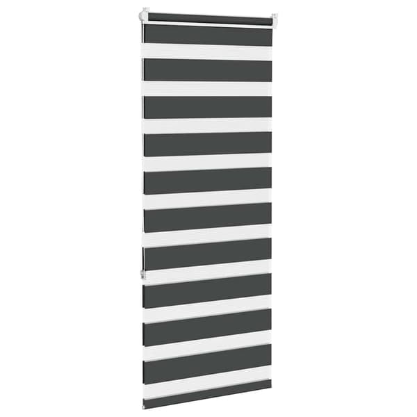 vidaXL Zebrarullgardin, svart, tygbredd 60,9 cm, polyester