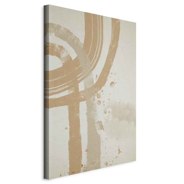 Maleri - Beige minimalisme (endelt) vertikal