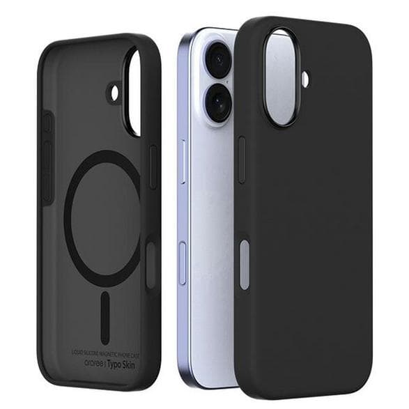Etui ARAREE Typo Skin M iPhone 16 Sort