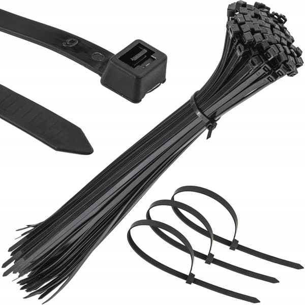 Stærke kabelbinder sorte 4,8x380 100 stk